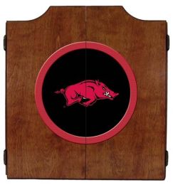 Arkansas Dart Cabinet (Finish: Pecan Finish)