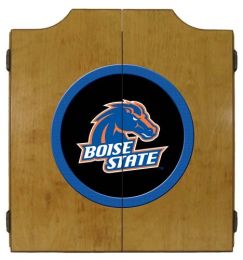 Boise State Dart Cabinet (Finish: Oak Finish)