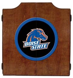 Boise State Dart Cabinet (Finish: Pecan Finish)