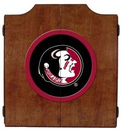 Florida State Dart Cabinet (Finish: Pecan Finish)