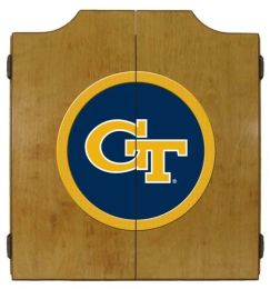 Georgia Tech Dart Cabinet (Finish: Oak Finish)