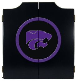 Kansas State Dart Cabinet (Finish: Black Finish)