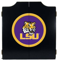 Louisiana State University Dart Cabinet (Finish: Black Finish)