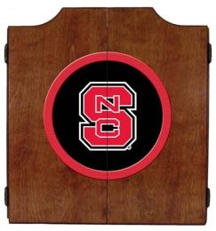 North Carolina State Dart Cabinet (Finish: Pecan Finish)