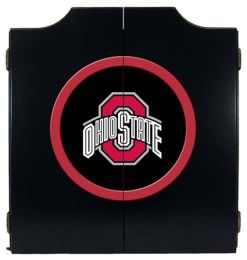 Ohio State Dart Cabinet (Finish: Black Finish)