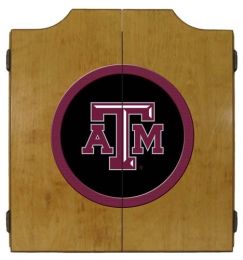 Texas A&M Dart Cabinet (Finish: Oak Finish)