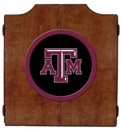 Texas A&M Dart Cabinet (Finish: Pecan Finish)