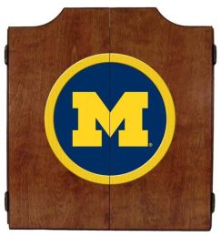 Michigan Dart Cabinet (Finish: Pecan Finish)