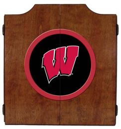 Wisconsin Dart Cabinet (Finish: Pecan Finish)
