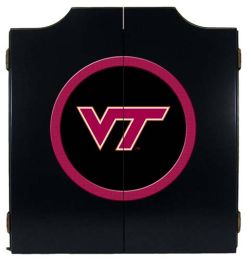 Virginia Tech Dart Cabinet (Finish: Black Finish)